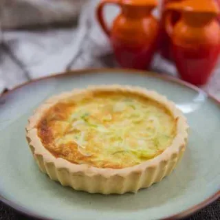 Quiche de alho poró
