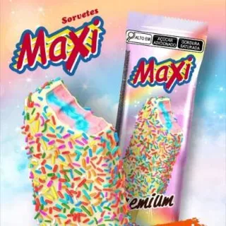 Maxi Premium Picolé Blue Ice com Chiclete