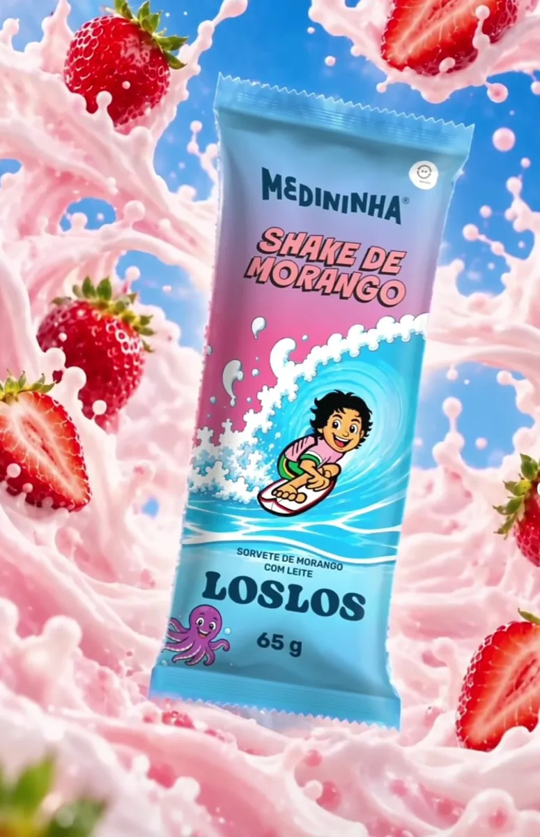 Shake de morango- Medininha