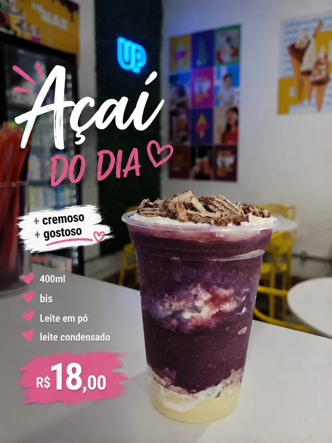 Açaí do dia: Promoção de açaí